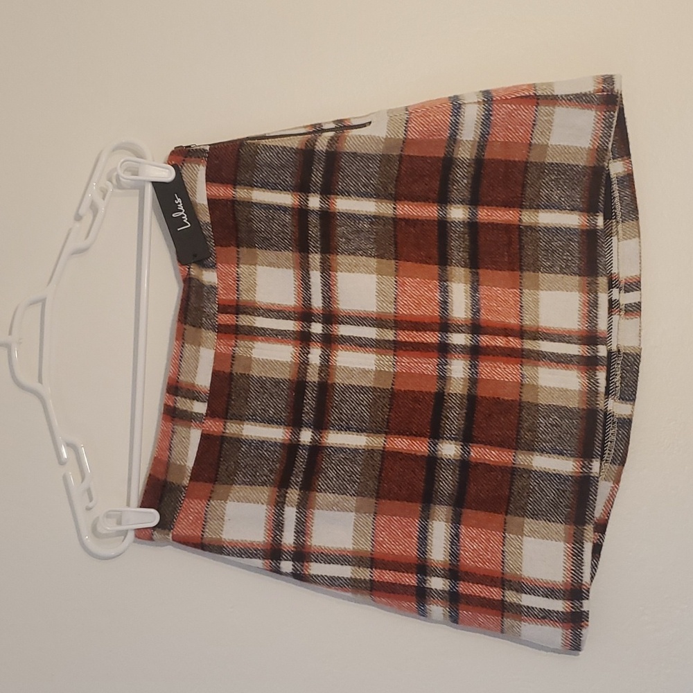 Lulu's Plaid Mini Skirt